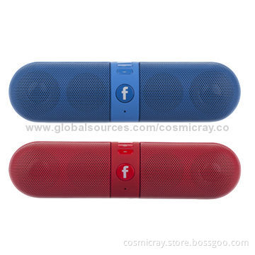 Wireless/portable/mini special feature and 2 (2.0) channels high quality stereo sound pill speakerNew